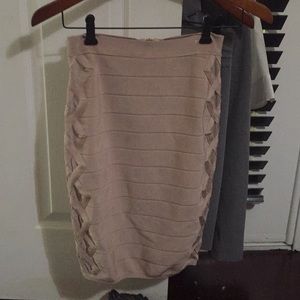 Bebe mid-rise bandage skirt